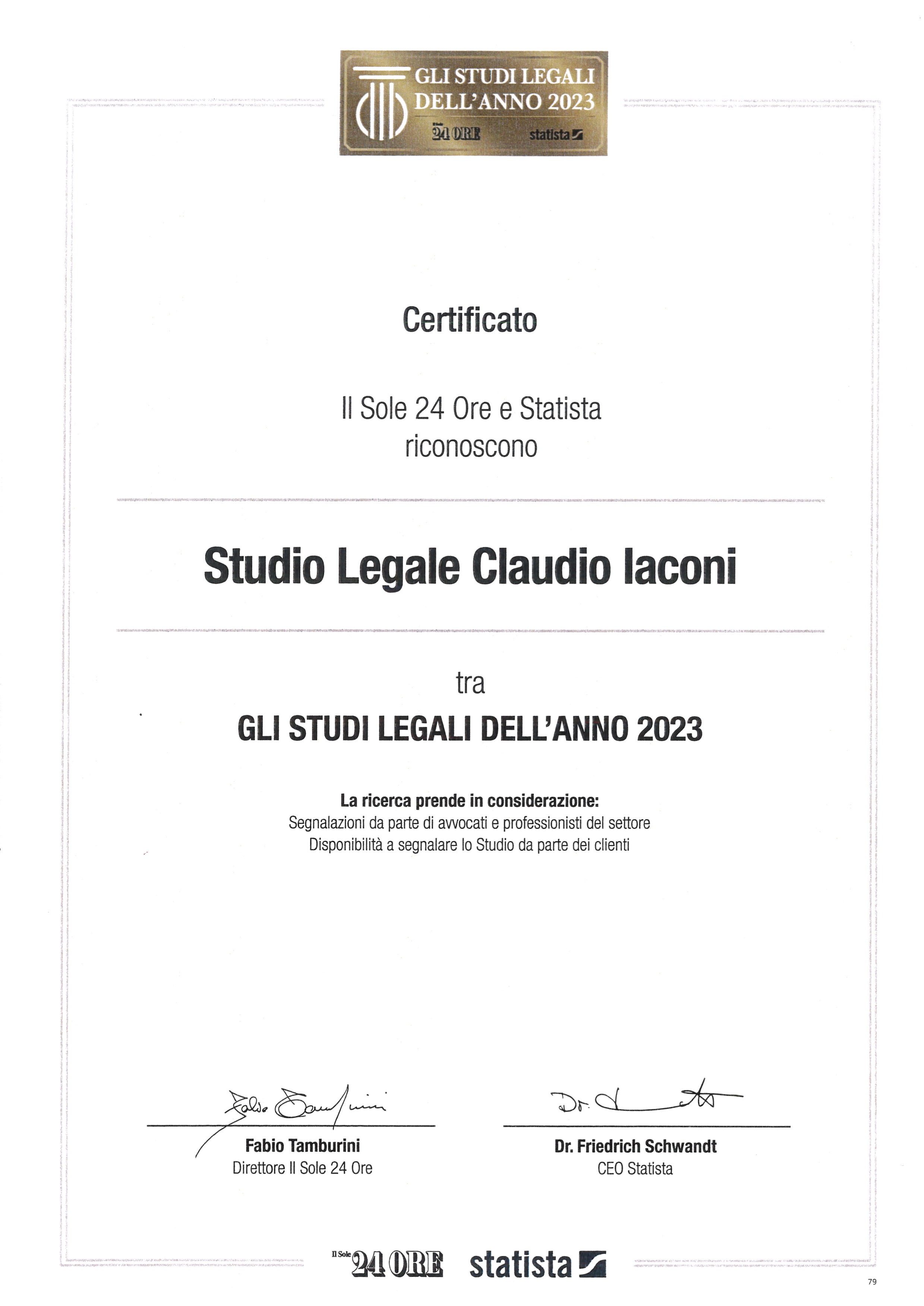 Studio Legale dell'anno 2023